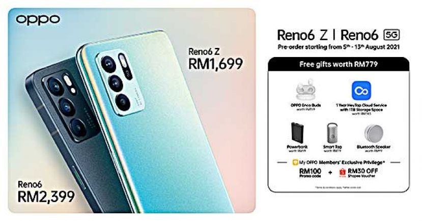 OPPO Reno6系列5G正式登陆马来西亚