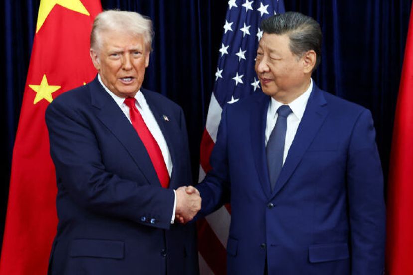 去年10月底，特朗普和习近平在韩国釜山会晤。