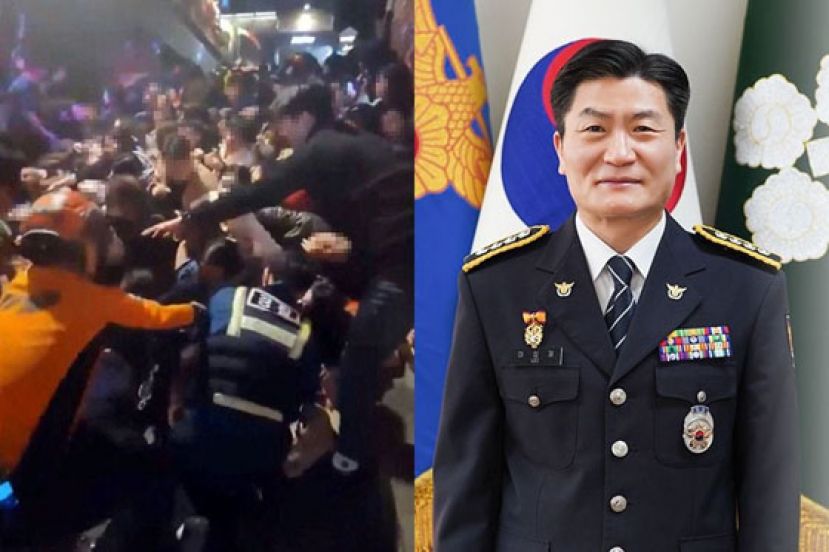 管辖梨泰院的龙山警察署署长暂时停职。