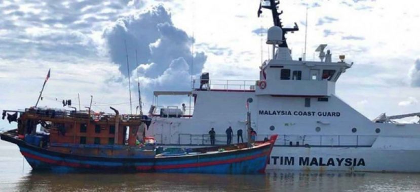 截止今年6月，一共截获158艘渔船和逮捕1524名船主和船员，同时起获1  亿9551万令吉渔获。