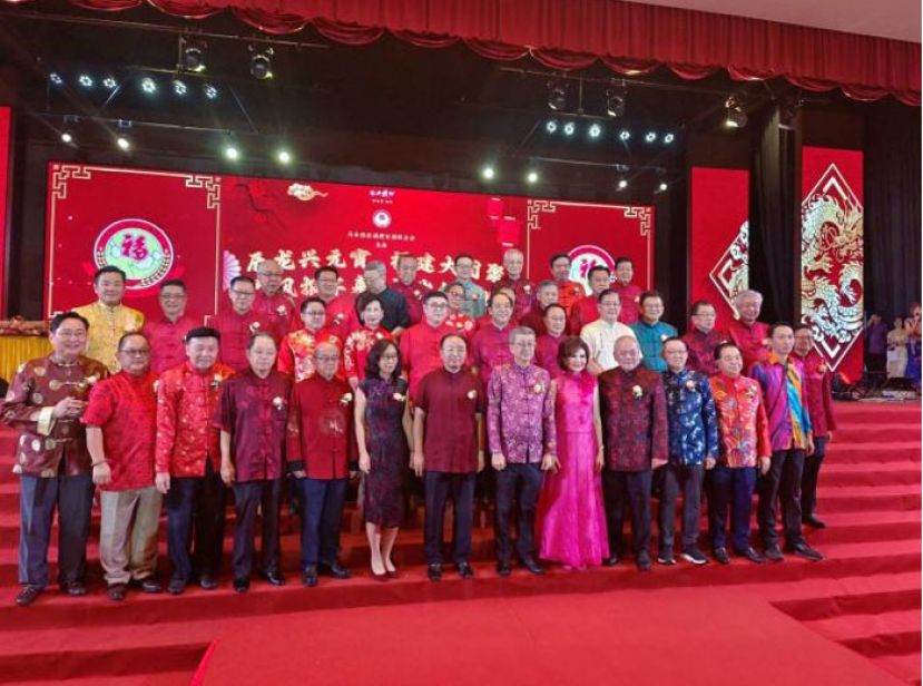 大马福联会新春大团拜，嘉宾向各界拜年。
