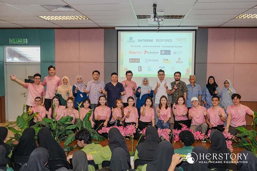SATEERA&reg; 旗下 Herstory Healthcare Foundation 慈善公益基金会和 OE MDMT005 企业家社群，日前携手在新山女子残疾中心共同举办 V-Care 私密健康教育活动。