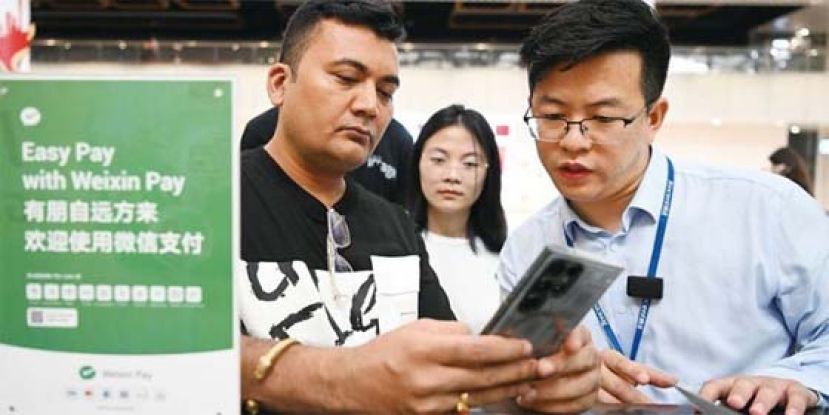 外籍人士赴华消费，行动支付年增4倍。