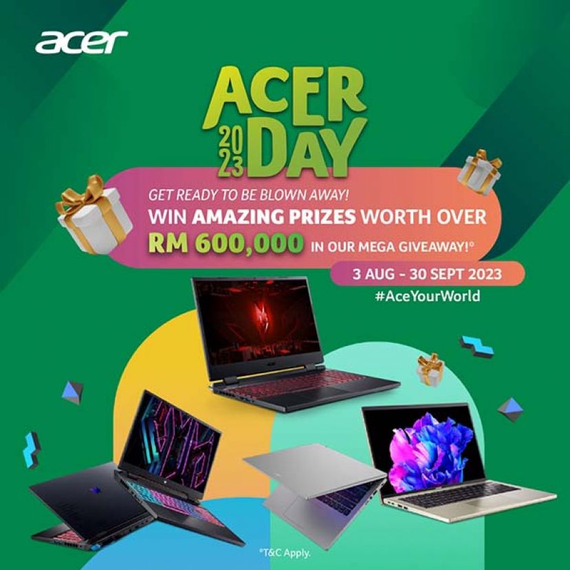 Acer Day 再度回归,带来各种活动、促销、 赠礼和特别版产品