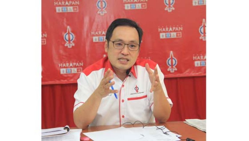 砂行动党主席张健仁。