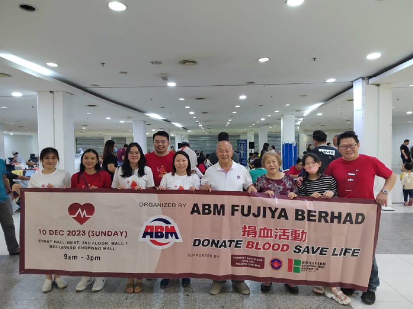 ABM Fujiya Berhad捐血运动筹150包血液