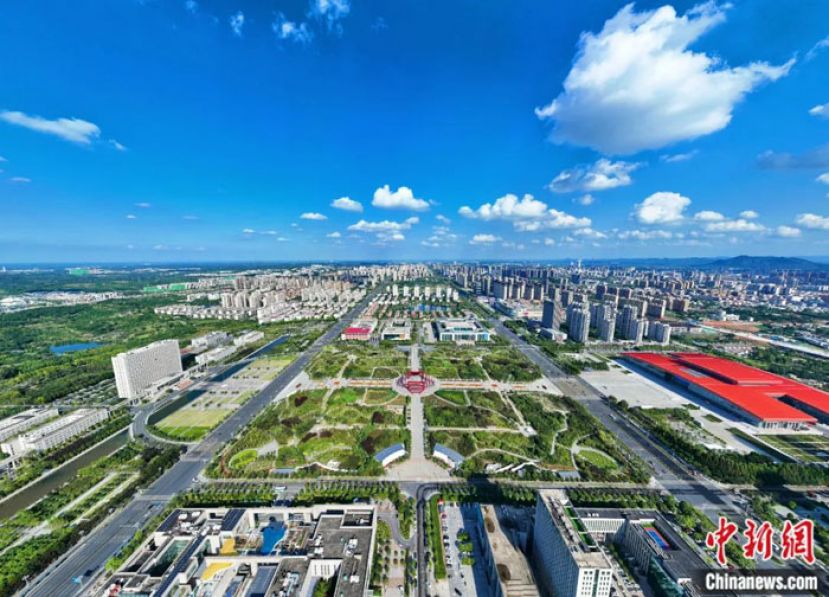 信阳城市风光。