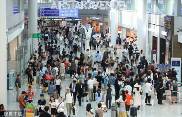 韩国仁川机场。