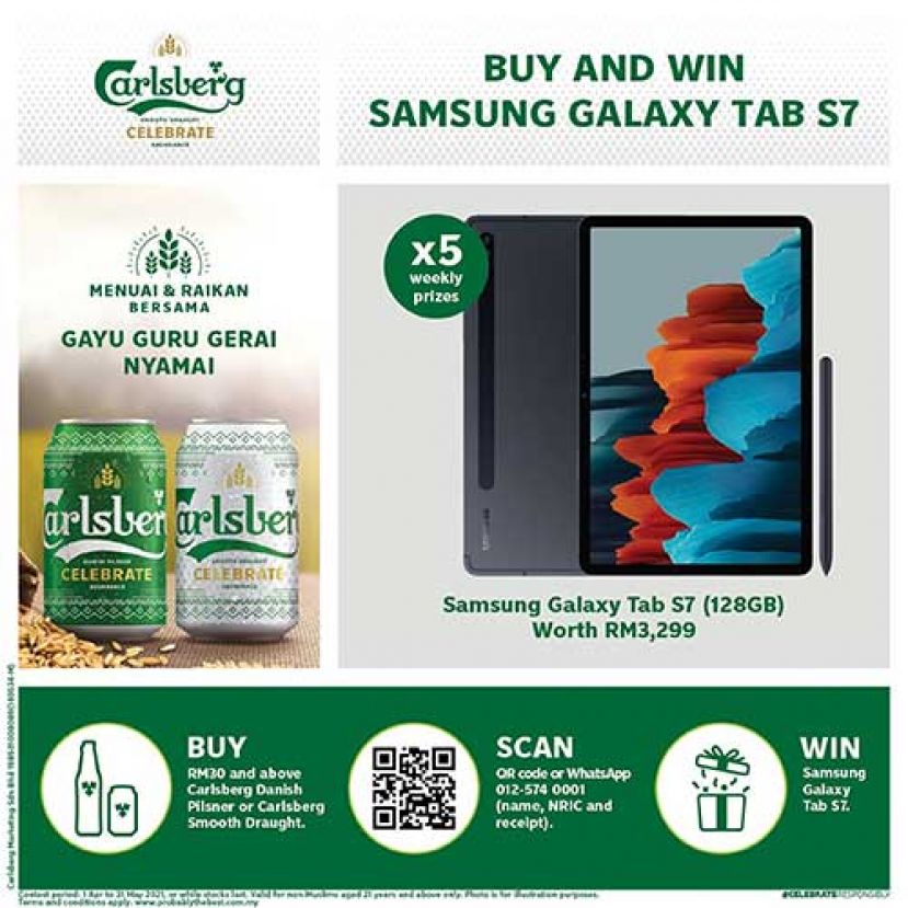随着农历新年限量版包装所带来的欢乐,Carlsberg 亮相 CELEBRATE 主题第二系 列,首次推出配合丰收节的罐装