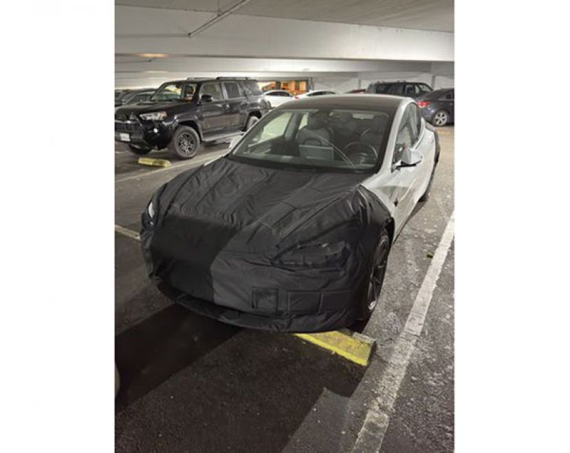 改款Model 3曝光。