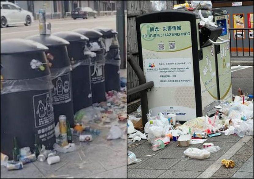 京都大量观光客带来海量垃圾，当地居民崩溃。