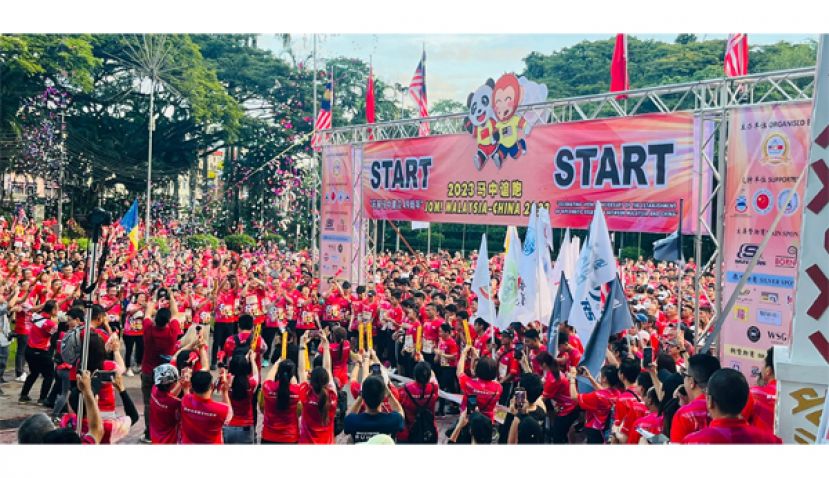 &ldquo;2023马中谊跑&rdquo;，获得3000多名来自沙巴各社群的民众参与。