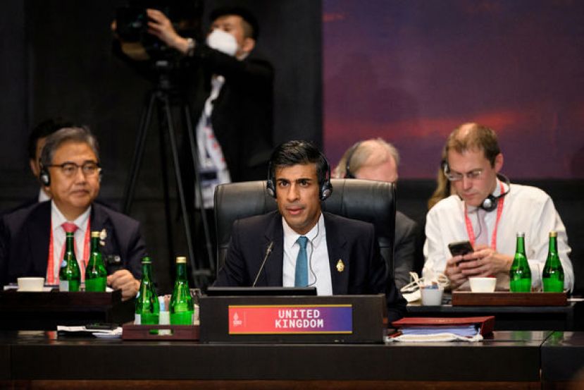 ●英国首相苏纳克出席印尼峇厘岛G20峰会。