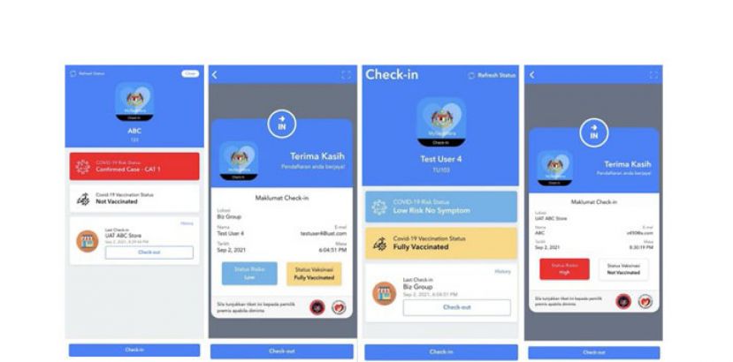 MySejahtera 推出更新版本　登记签到就展示接种状况