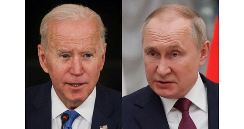 美国总统拜登与俄罗斯总统普京。