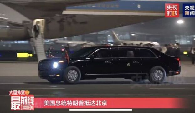 总统专车&ldquo;野兽&rdquo;重型防弹凯迪拉克轿车。