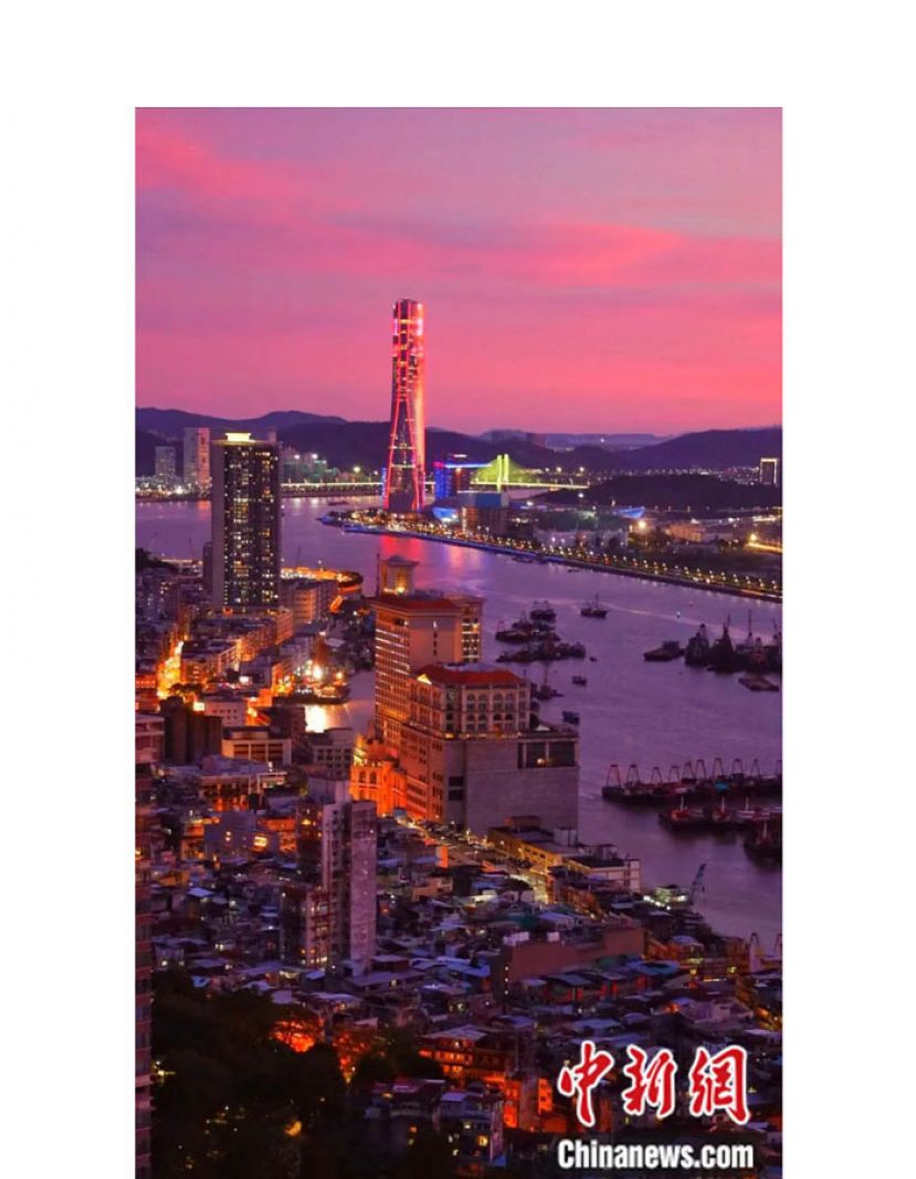 澳门夜景。