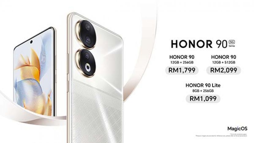 HONOR 90系列三款配置售价从RM1,099起，200MP超感光主摄和全球首款零风险调光屏幕