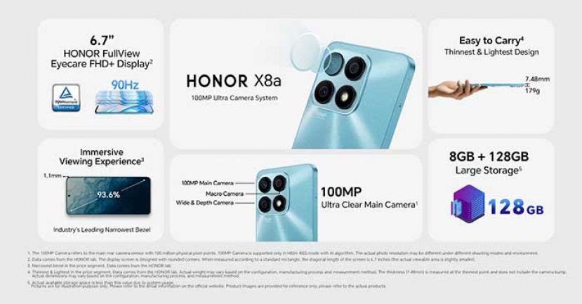 HONOR X8a将于2月11日全马开卖。