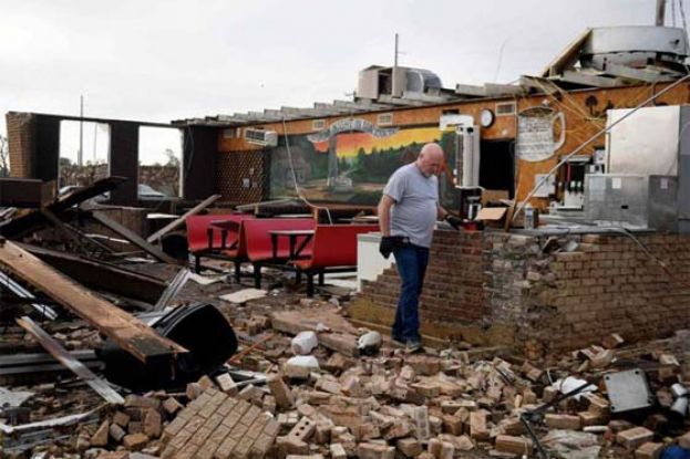 美国德州再遭龙卷风袭击酿4死。