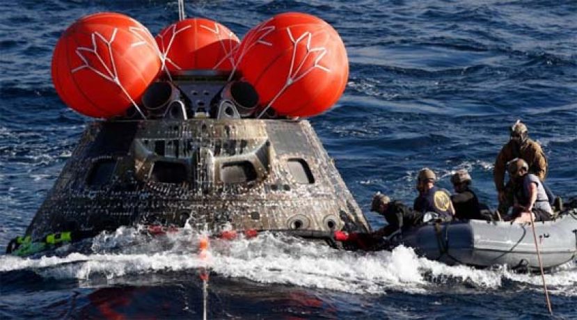 NASA月球任务里程碑，美国&ldquo;猎户座&rdquo;返回地球。