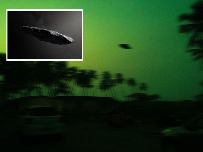 天文学家怀疑，外星人的航空母舰可能曾来过太阳系，并向地球发射小型探测器。小图为勒布认为，&ldquo;斥侯&rdquo;应该是外星生物探测用的探测器。