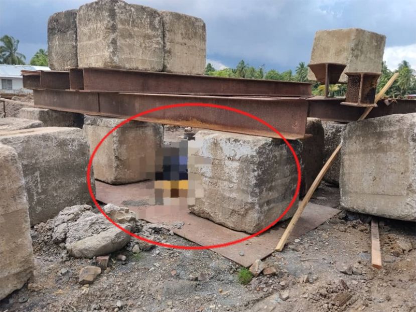 建筑工地酿意外   67岁华裔男子遭混凝土块压毙