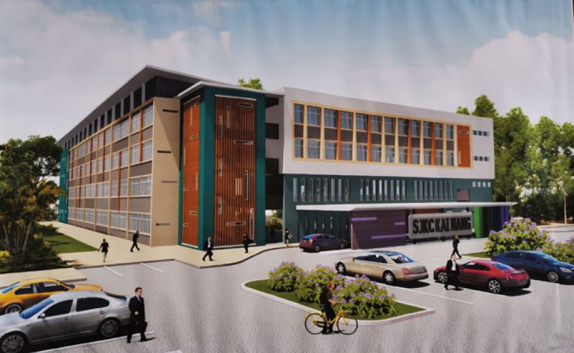 耗资约900万的开南华小建筑蓝图。