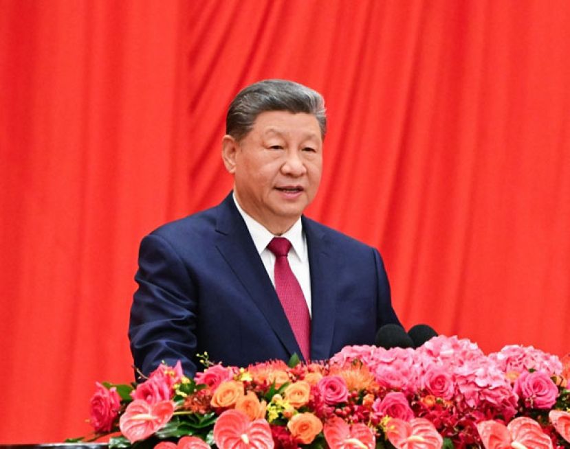 习近平出席中共建政77周年招待会并发表重要讲话。