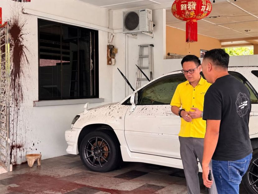 儿子涉及非法借贷   住家投掷爆与泼漆  70岁老翁求助符祥威