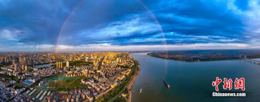 荆州城市风貌。