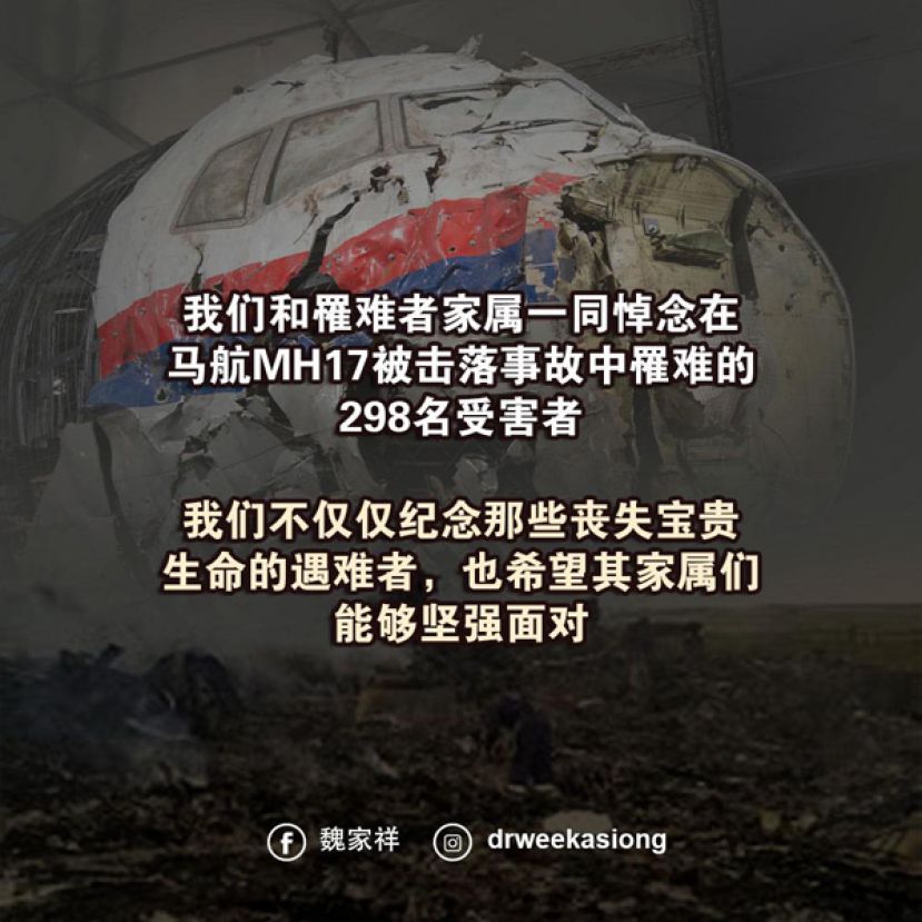 魏家祥：MH17坠机事件的真相是首要任务