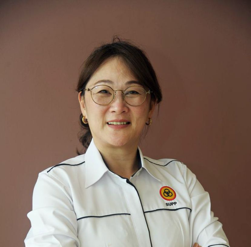 人联党中央妇女组宣教秘书黄晓琦。