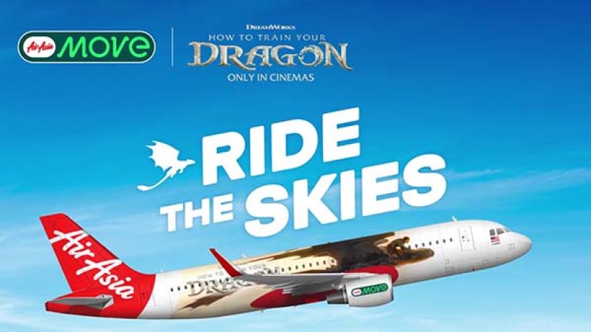 AirAsia Media 携手环球影业，推出《驯龙高手》真人版电影区域宣传活动