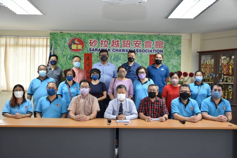 砂拉越诏安会馆第57届（2022-2023年）理事合照。