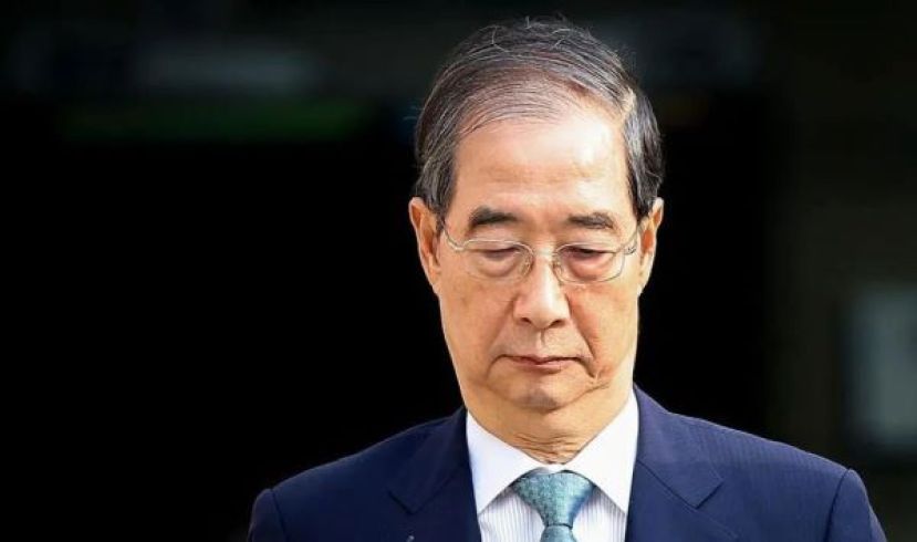 韩国前总理韩德洙涉内乱案，二审被判15年。