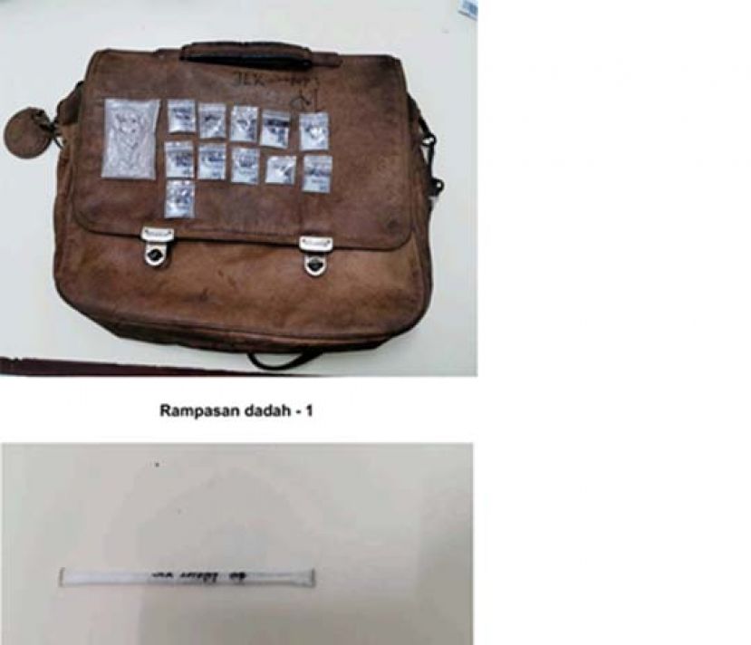 警方起获毒品。