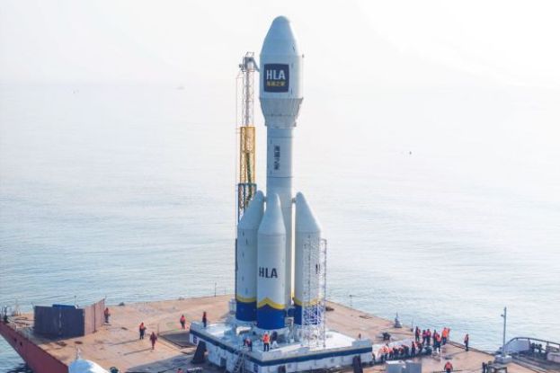 图为&ldquo;引力一号&rdquo;遥一商业运载火箭，2024年将搭载的云遥一号18-20星3颗卫星顺利送入预定轨道。