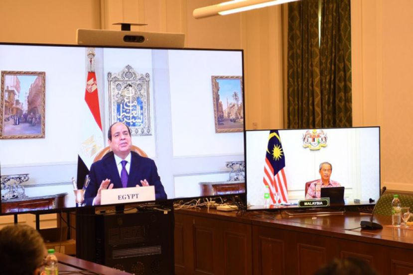 首相丹斯里慕尤丁与埃及总统阿都法塔赫周四线上会面。