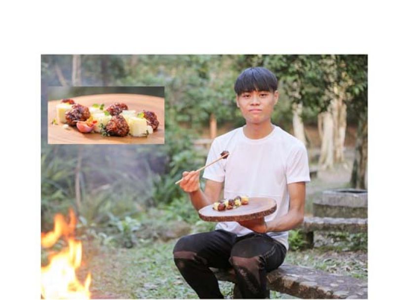 19岁学生深山捡柴炒咕噜肉　开Channel拍片煮粤菜
