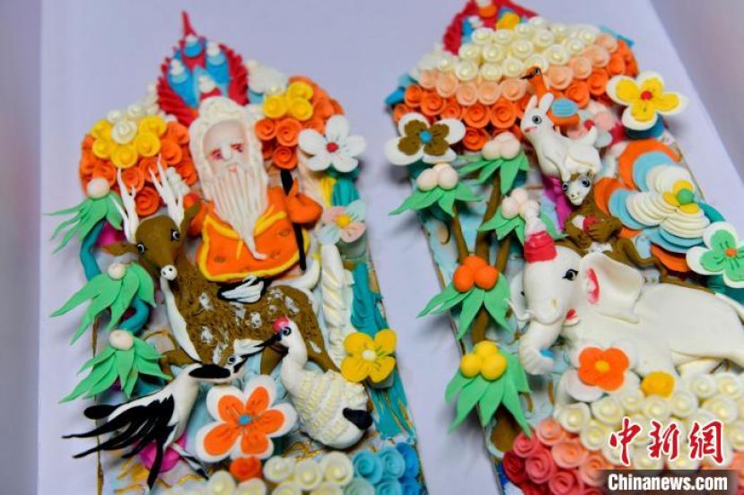 制作完成的酥油花。