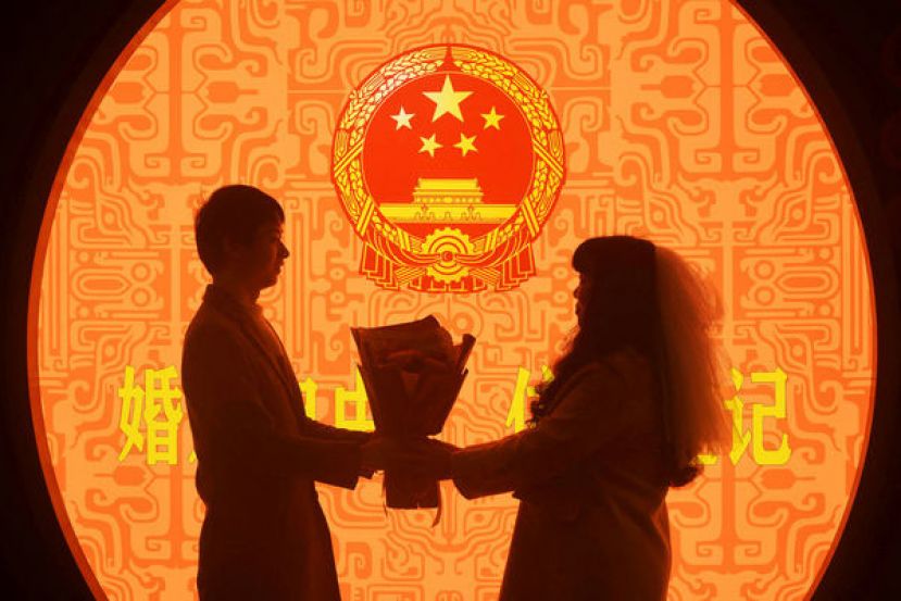 中国结婚人数持续减少。