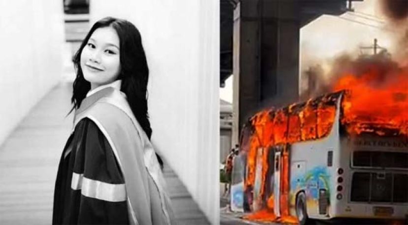 【曼谷巴士着火25师生亡】生命最后一秒都在尽责，老师罹难时仍紧抱学生。