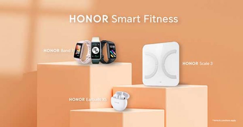 HONOR发布健康全场景产品：HONOR Band 7, Earbuds X5和智能体脂秤 3  全新智能健康系列带来更科学的健身体验