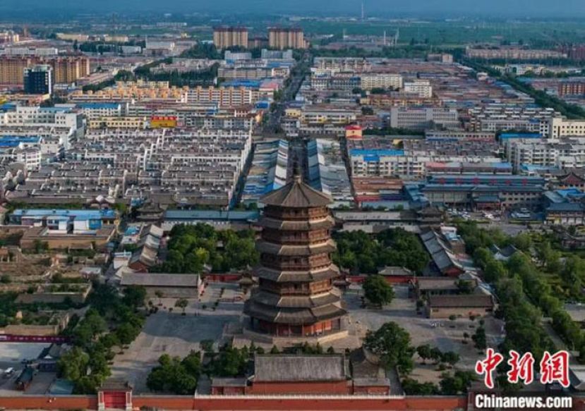 梁思成当年考察过的世界现存最高木塔──应县木塔。