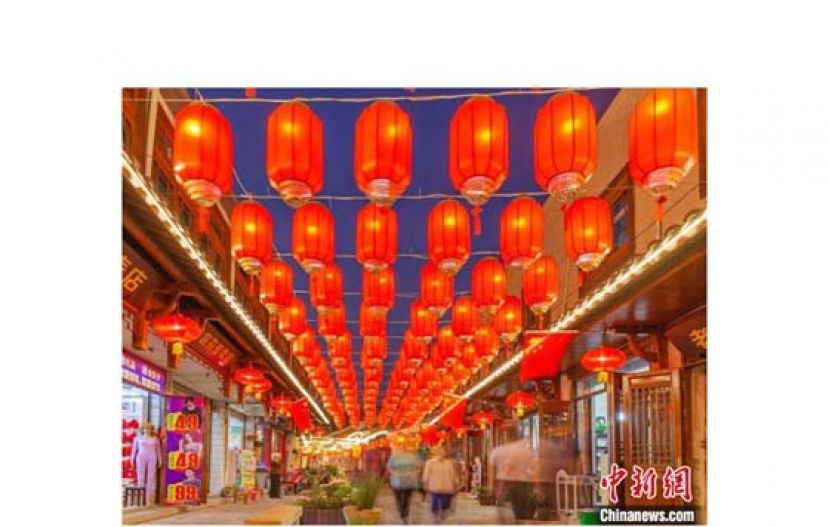 杜泽老街街景。