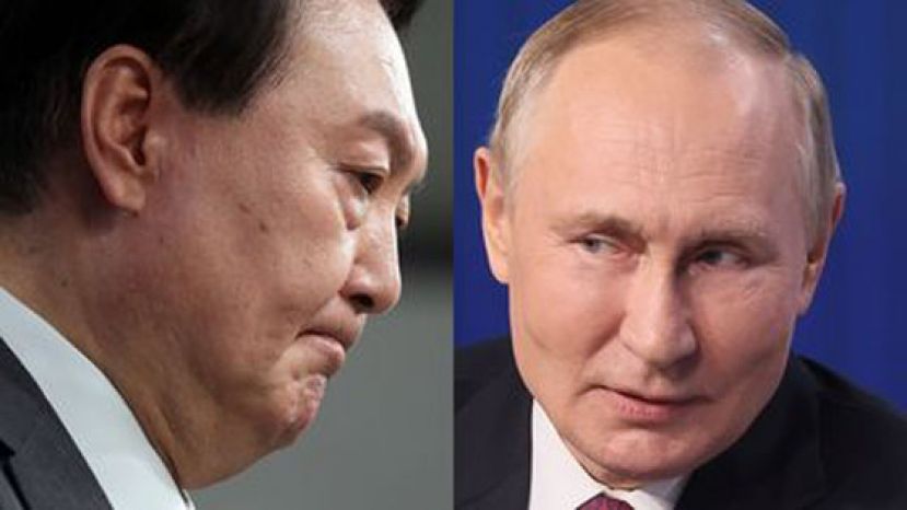 普京27日在莫斯科智库会议时，特别在发言上针对韩国发出警告。