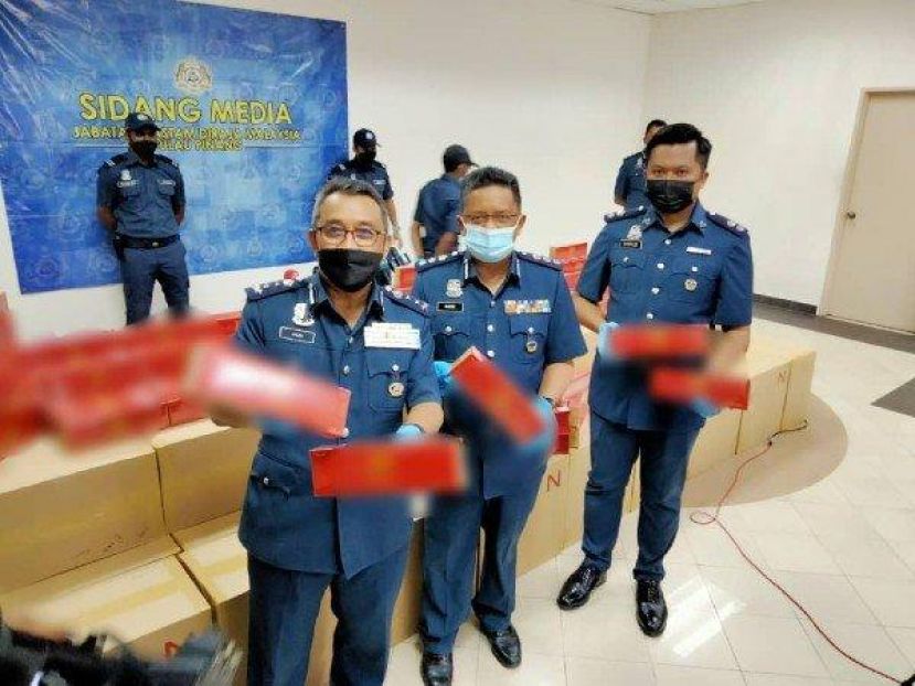 槟关税局起逾600万令吉逃税烟
