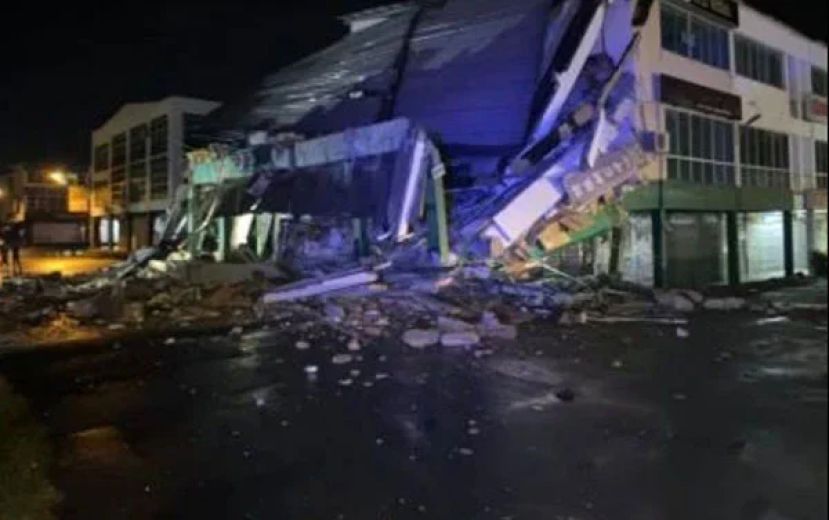 诗巫英雄路店屋凌晨发生坍塌   幸无人受困