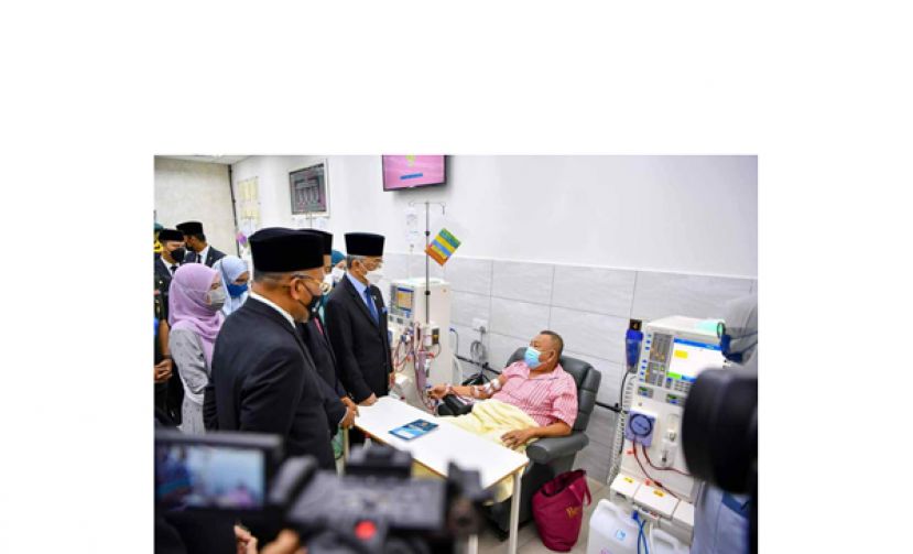 国家元首巡视由苏丹阿都拉基金会赞助的第4个洗肾中心营运